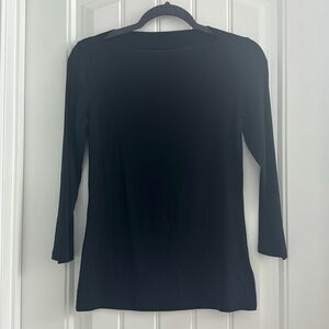 Old Navy Black Boat Neck Long Sleeve Top